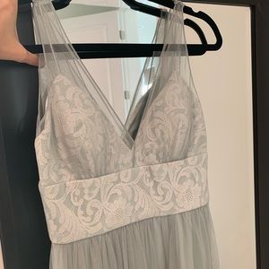 Bhldn mint green bridesmaid dress